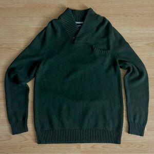 Banana Republic Dark Green V-Neck Sweater Men’s L
